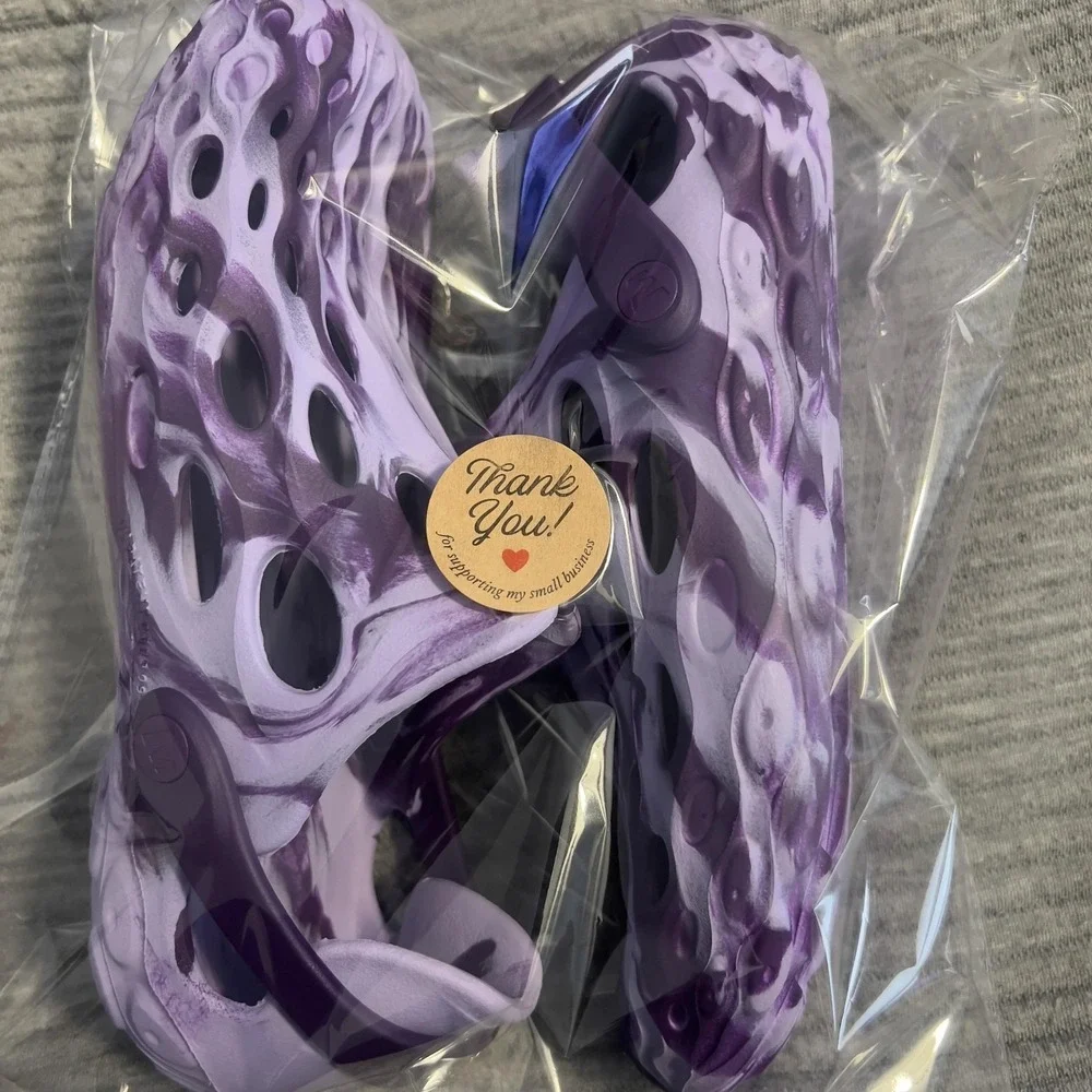 Merrell Shoes Mens 8 Purple Hydro Moc Clog‎ Sandals Tie Dye Slip On
